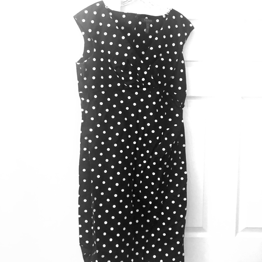 Ralph Lauren polka dot wiggle dress - Size 16